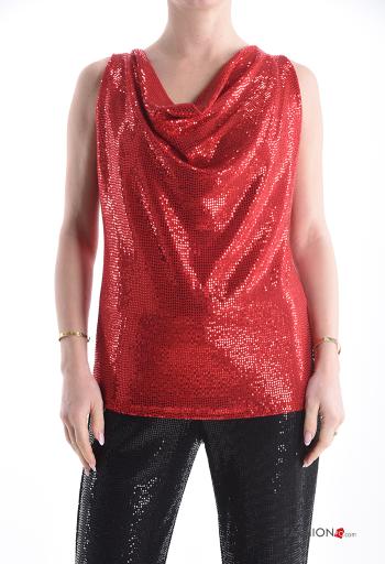 ärmellos Top mit Pailletten - ph 1