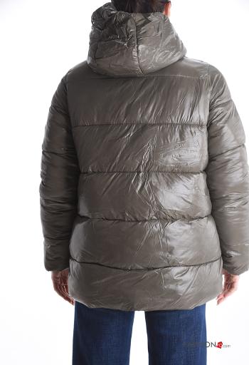 Plumífero con cremallera con capucha con bolsillos - ph 2