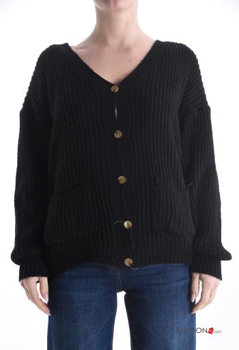 Cardigan in Misto Lana con bottoni