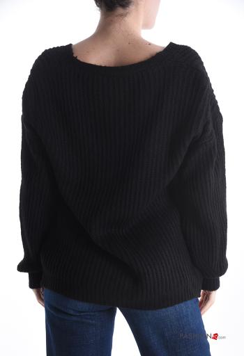 Cardigan in Misto Lana con bottoni - ph 2