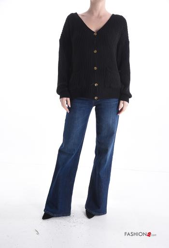 Cardigan in Misto Lana con bottoni - ph 5