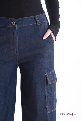 Pantalone in Cotone con bottoni con tasche - ph 4