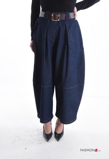 Pantalon en Coton avec ceinture