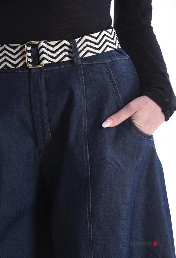 Pantalon en Coton avec ceinture - ph 4