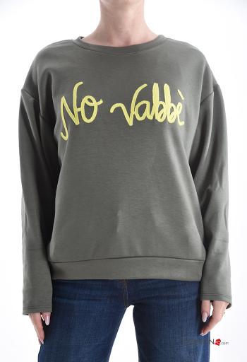 Sudadera manga larga cuello redondo Patrones de escritura - ph 1