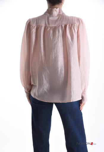 Camisa manga comprida com botões com laço - ph 2