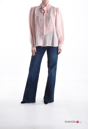 Camisa manga comprida com botões com laço - ph 5