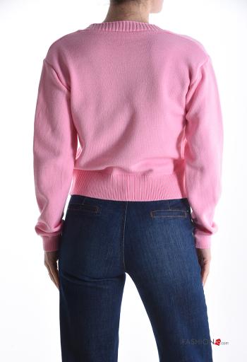 Cardigã manga comprida com botões gola V - ph 2