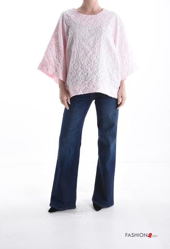 Blouse manches longues col rond à broderie - ph 5