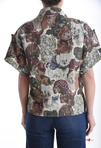 Chaqueta de Algodón Estampado animales con botones - ph 2