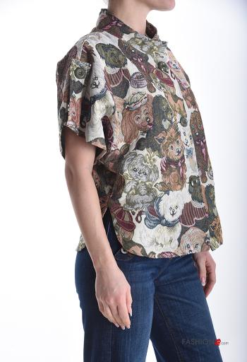 Chaqueta de Algodón Estampado animales con botones - ph 3