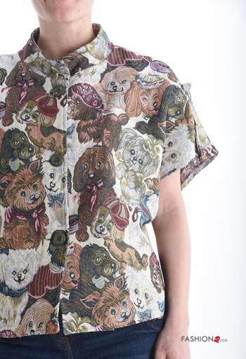 Chaqueta de Algodón Estampado animales con botones - ph 4