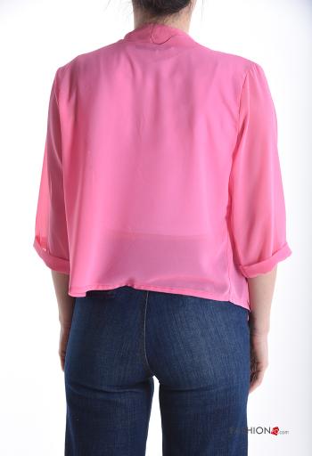 Bolerino asimmetrico maniche a tre quarti - ph 2