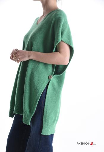 Maglione senza maniche con bottoni scollo a V - ph 3