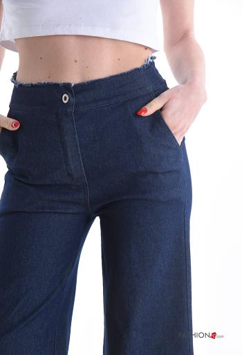 Pantalone in Cotone con bottoni con tasche - ph 4