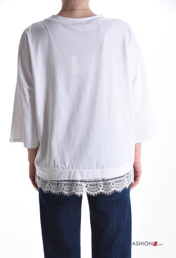 T-shirt em Algodão renda - ph 2