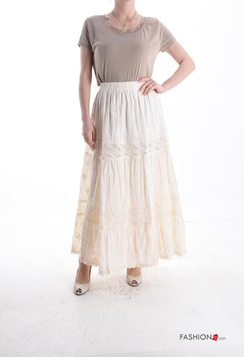 Jupe en Coton broderie anglaise - ph 5