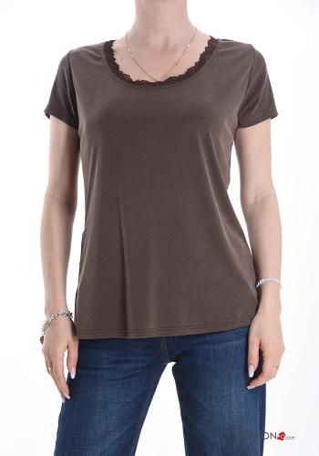 T-shirt broderie anglaise