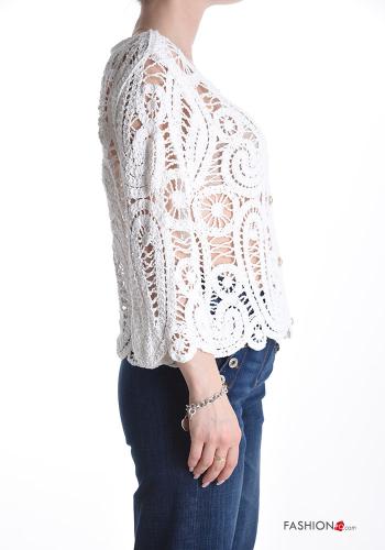 Veste en Coton à boutons broderie anglaise - ph 3