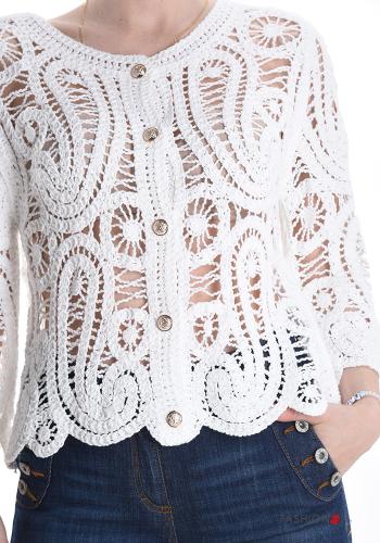 Veste en Coton à boutons broderie anglaise - ph 4