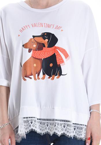 T-shirt in Cotone pizzo - ph 4