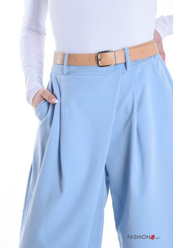Hose mit Gürtel mit Taschen mit Knöpfen - ph 4