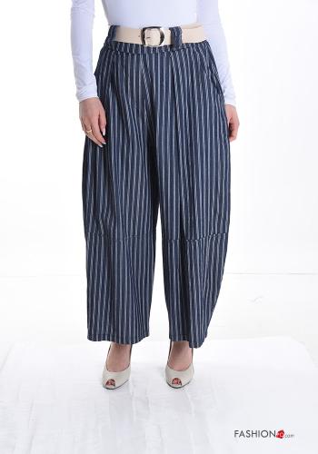 Hose aus Baumwolle mit Gürtel mit Taschen