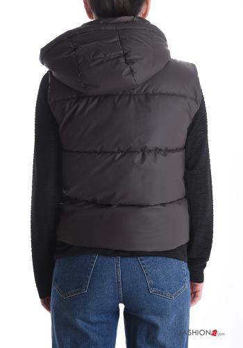 Duster Coat with pockets with hood with zip - ph 2