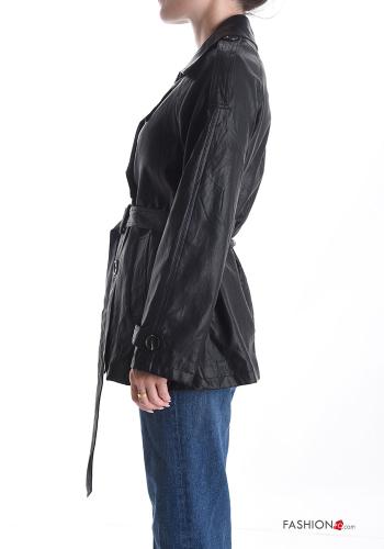 Jacket with lining with pockets with belt with buttons - ph 3
