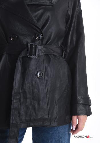 Jacket with lining with pockets with belt with buttons - ph 4