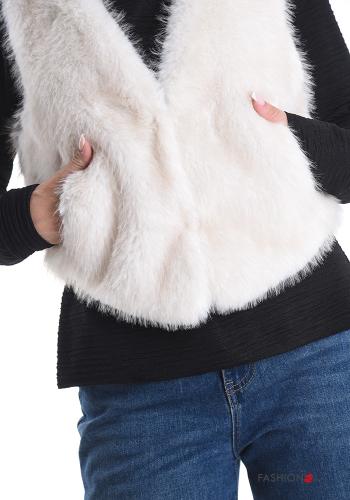 faux fur Gilet with pockets - ph 4