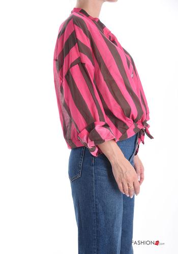 Chemise en Coton Imprimé à rayures à boutons - ph 3