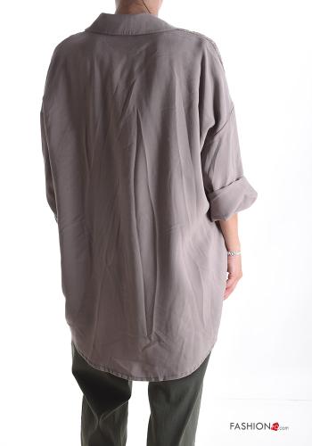 lace trim Shirt with buttons - ph 2