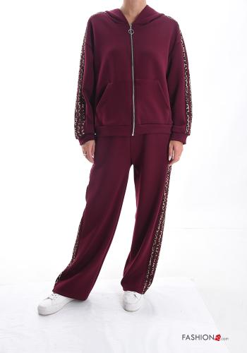 Coordinato con zip con tasche con cappuccio - ph 1