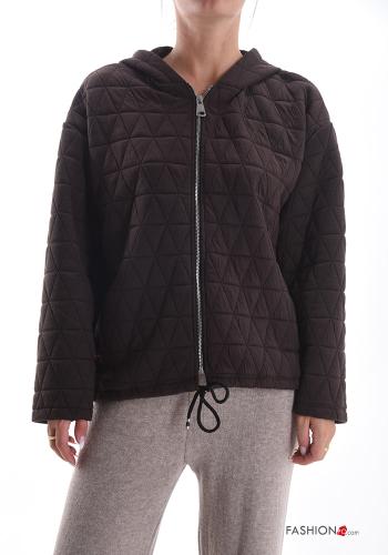 Jacket with pockets with hood with zip