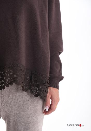lace trim Sweater - ph 4