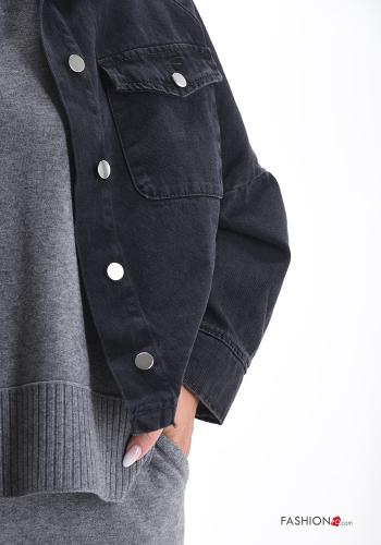 Giacca in Cotone con bottoni con tasche - ph 4