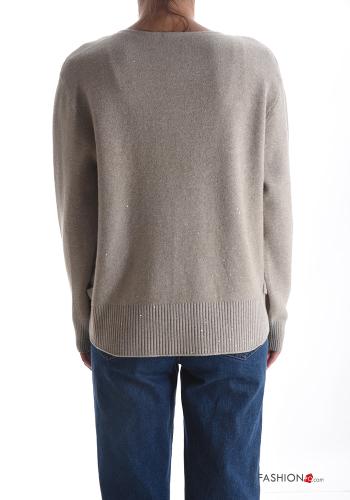 Sweater with buttons with rhinestones - ph 2