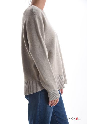 Sweater with buttons with rhinestones - ph 3