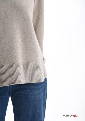 Sweater with buttons with rhinestones - ph 4