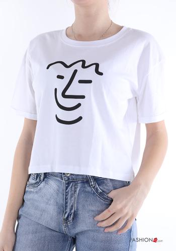 T-shirt in Cotone Fantasia stampata - ph 1