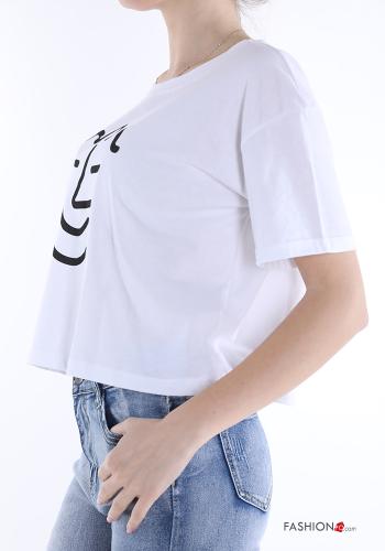 T-shirt in Cotone Fantasia stampata - ph 3
