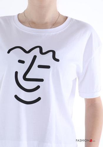 T-shirt in Cotone Fantasia stampata - ph 4