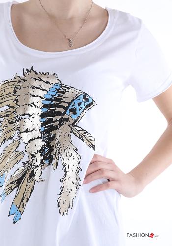 T-shirt in Cotone Fantasia stampata - ph 4
