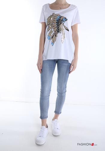 T-shirt in Cotone Fantasia stampata - ph 5