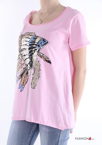 T-shirt in Cotone Fantasia stampata - ph 3