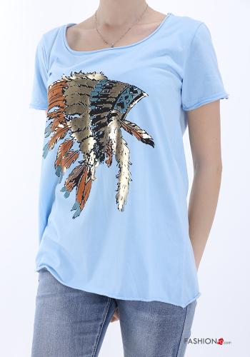 T-shirt in Cotone Fantasia stampata - ph 1