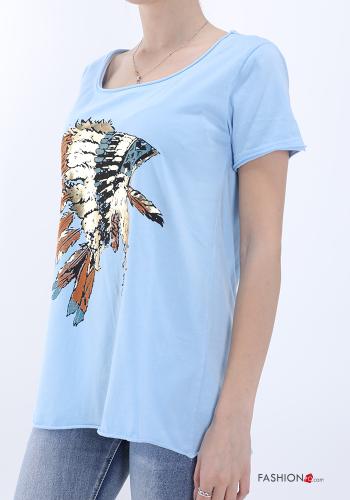 T-shirt in Cotone Fantasia stampata - ph 3