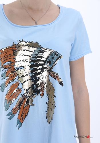 T-shirt in Cotone Fantasia stampata - ph 4