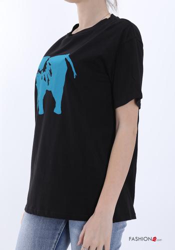 T-shirt in Cotone Fantasia animali - ph 3